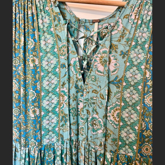 Free People Hanalei Bay Maxi Tiered Dress Size XS - Picture 4 of 6